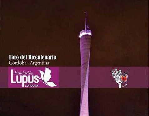 Día Mundial del Lupus- Córdoba se vistió de púrpura