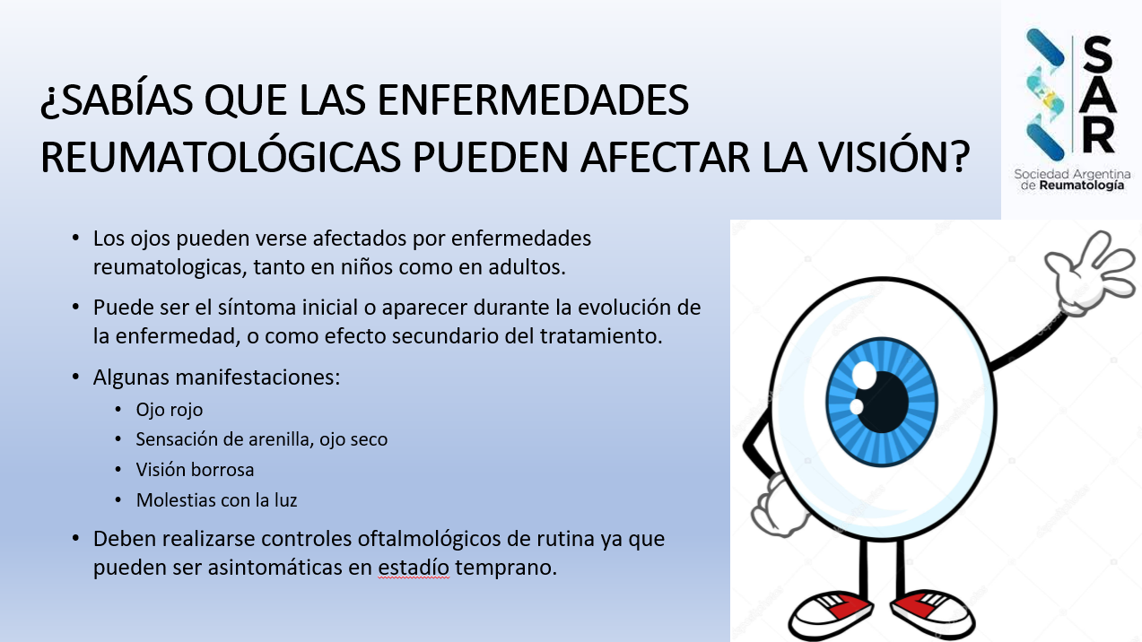 ¿Sabías que las enfermedades reumatológicas pueden afectar la visión?