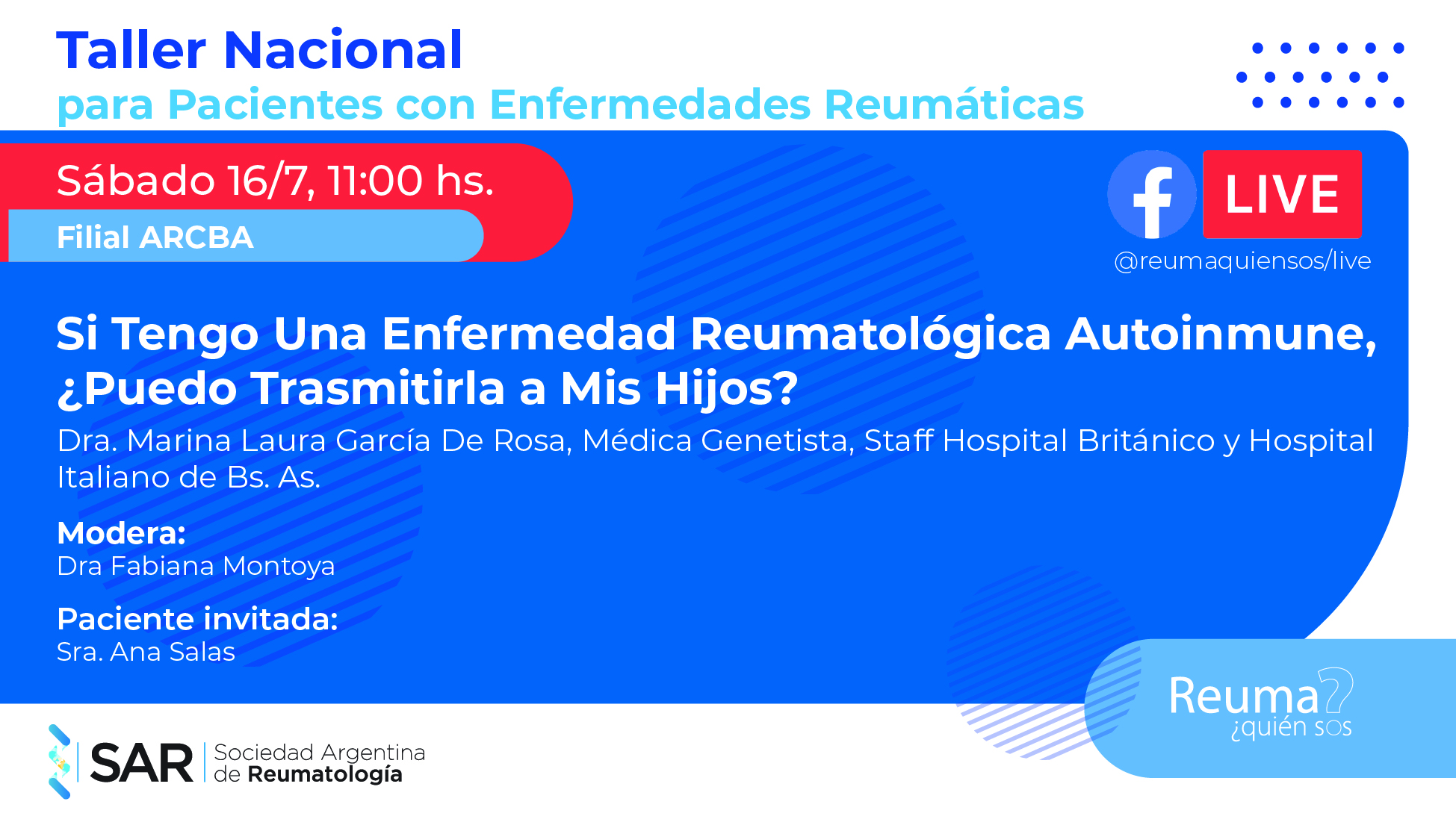 Taller Nacional para Pacientes con Enfermedades Reumatológicas 2022 – Clase Nº 6