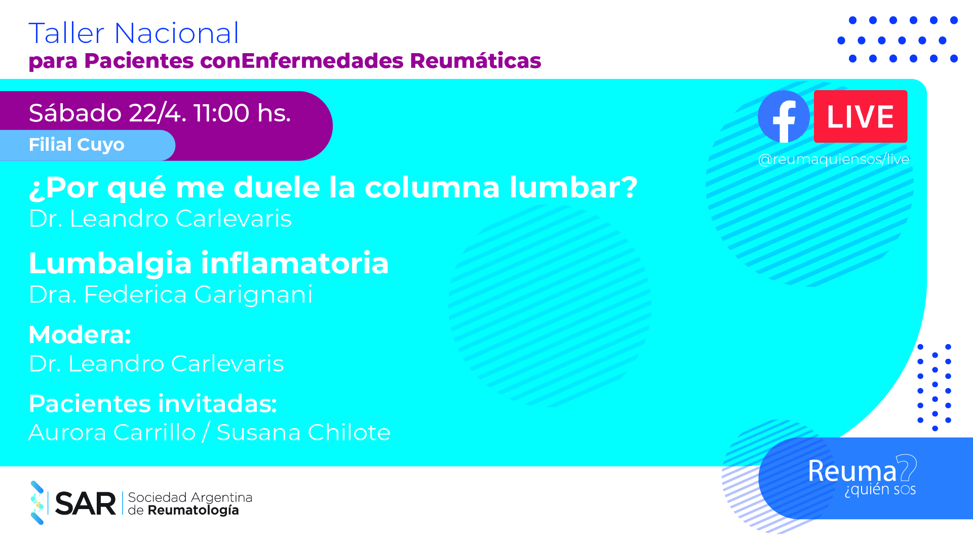 Taller Nacional para Pacientes con Enfermedades Reumatológicas 2023 – Clase Nº 2