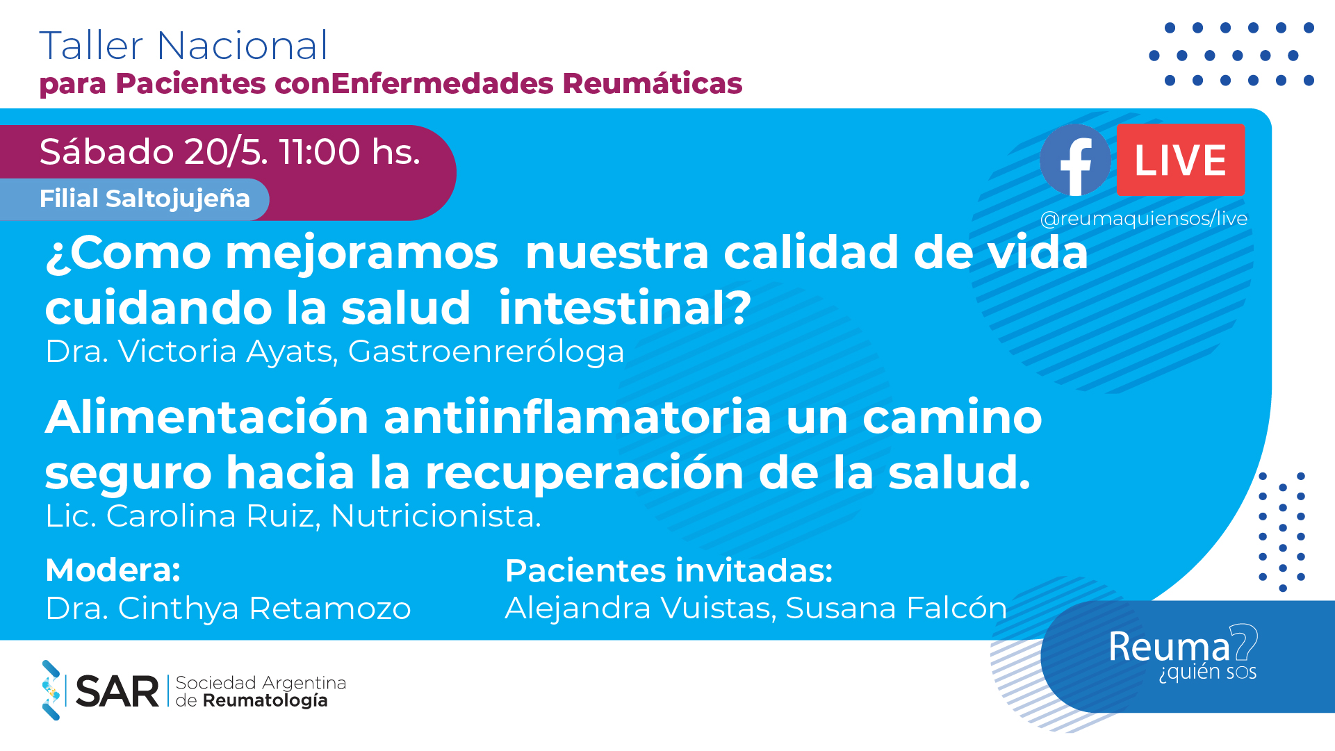 Taller Nacional para Pacientes con Enfermedades Reumatológicas 2023 – Clase Nº 3