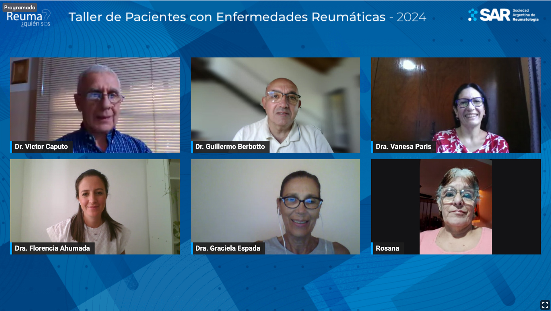 Taller Nacional para Pacientes con Enfermedades Reumáticas 2024 – Clase Nº 1